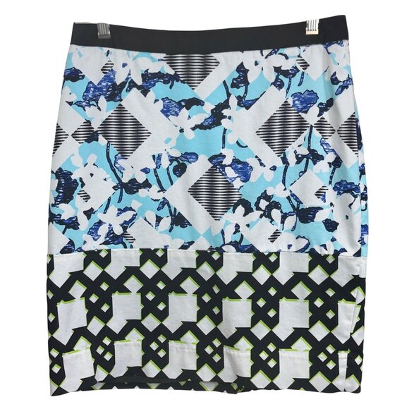 Peter Pilotto Target Womens Multicolored Pencil Skirt Size 8 Cotton Blend - Picture 1 of 7